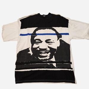 Black and white Martin Luther King Jr. graphic tee Bluez Y2K